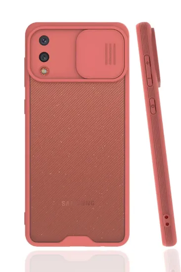 Newface Samsung Galaxy A02 Kılıf Platin Kamera Koruma Silikon - Pembe resmi