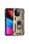 Newface iPhone 13 Pro Max Kılıf Sofya Yüzüklü Silikon Kapak - Gold resmi