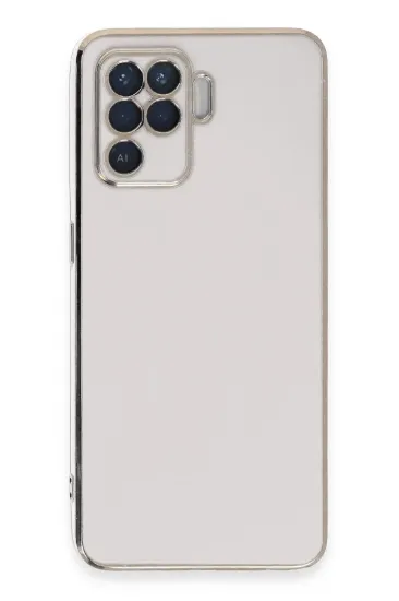 Newface Oppo Reno 5 Lite Kılıf Volet Silikon - Beyaz resmi