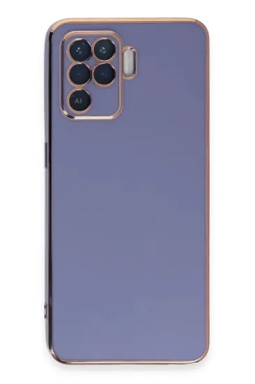 Newface Oppo Reno 5 Lite Kılıf Volet Silikon - Mavi resmi