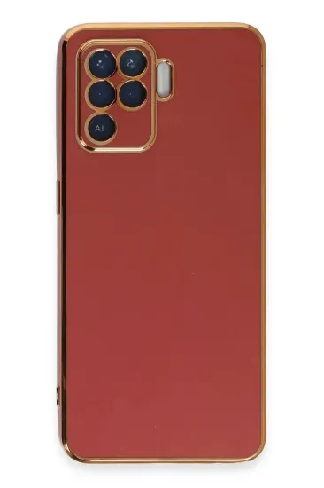 Newface Oppo Reno 5 Lite Kılıf Volet Silikon - Kırmızı resmi