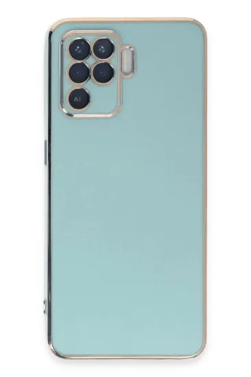 Newface Oppo Reno 5 Lite Kılıf Volet Silikon - Açık Yeşil resmi