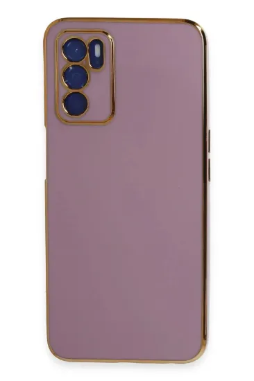 Newface Oppo A16 Kılıf Volet Silikon - Mor resmi