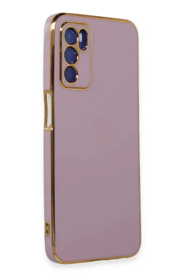 Newface Oppo A16 Kılıf Volet Silikon - Mor resmi
