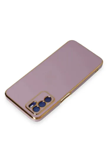Newface Oppo A16 Kılıf Volet Silikon - Mor resmi