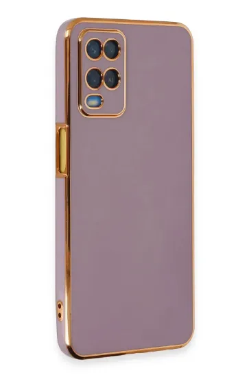 Newface Oppo A54 4G Kılıf Volet Silikon - Mor resmi