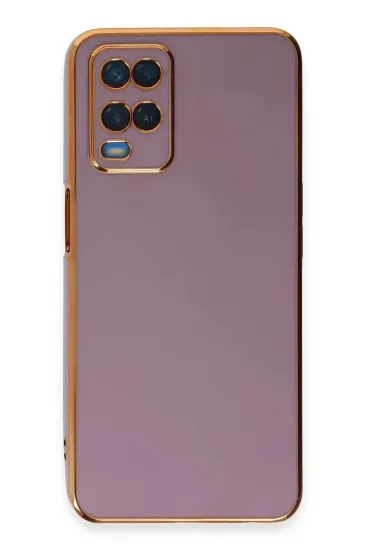 Newface Oppo A54 4G Kılıf Volet Silikon - Mor resmi