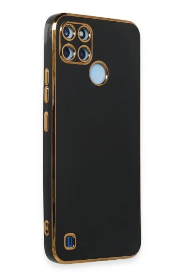 Newface Realme C25Y Kılıf Volet Silikon - Siyah resmi
