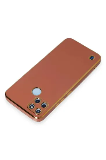Newface Realme C25Y Kılıf Volet Silikon - Kırmızı resmi