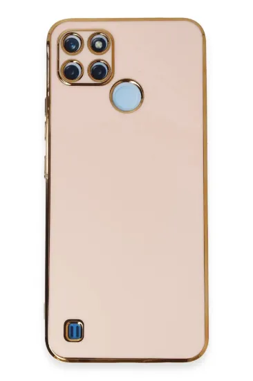 Newface Realme C25Y Kılıf Volet Silikon - Pembe resmi