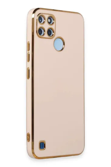 Newface Realme C25Y Kılıf Volet Silikon - Pembe resmi