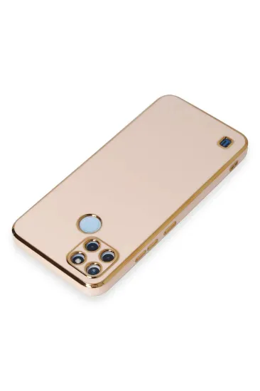 Newface Realme C25Y Kılıf Volet Silikon - Pembe resmi