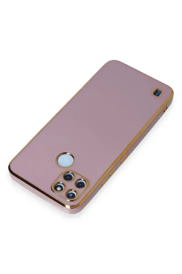 Newface Realme C25Y Kılıf Volet Silikon - Mor resmi