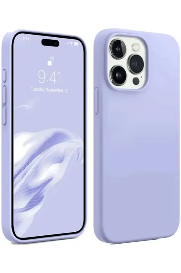 Newface iPhone 15 Pro Kılıf First Silikon - Lila resmi