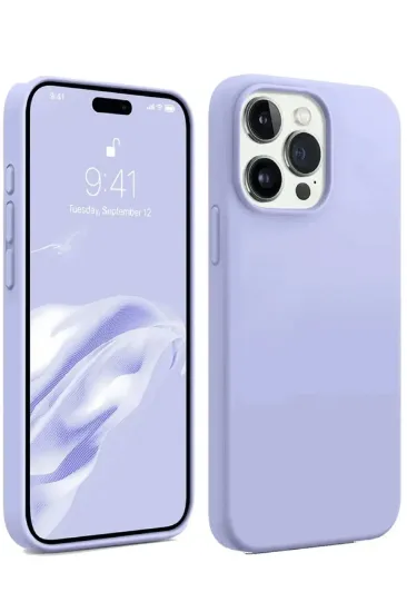 Newface iPhone 15 Pro Max Kılıf First Silikon - Lila resmi
