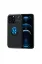 Newface iPhone 13 Pro Kılıf Range Yüzüklü Silikon - Siyah-Mavi resmi