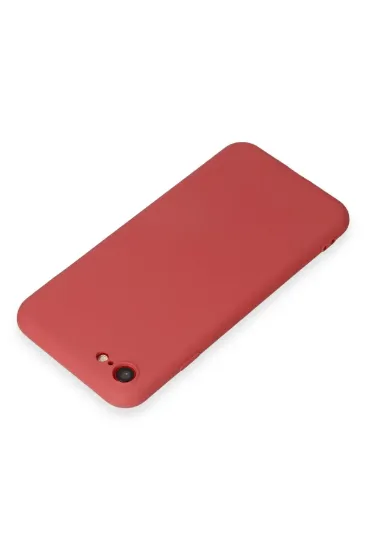 Newface iPhone 7 Kılıf First Silikon - Kiremit resmi