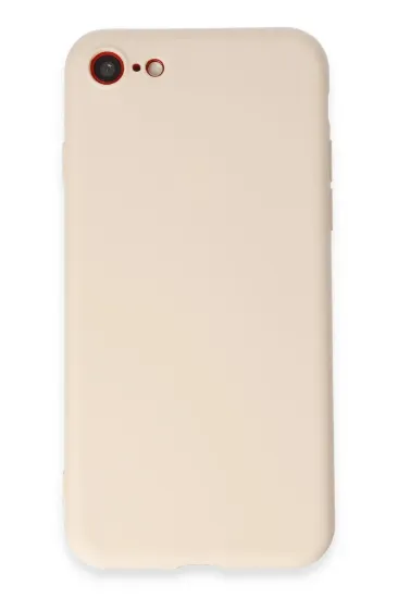 Newface iPhone 7 Kılıf First Silikon - Krem resmi