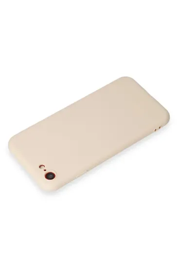 Newface iPhone 7 Kılıf First Silikon - Krem resmi
