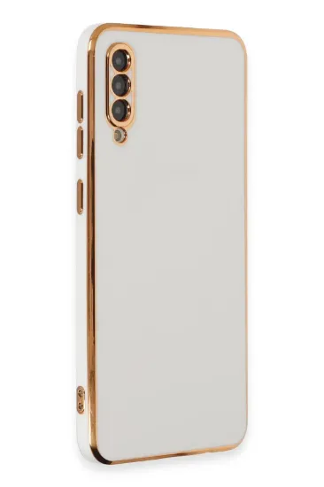 Newface Samsung Galaxy A50 Kılıf Volet Silikon - Beyaz resmi