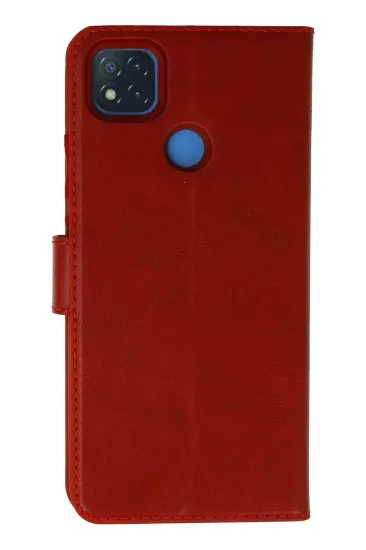 Newface Xiaomi Redmi 9C Kılıf Trend S Plus Kapaklı Kılıf - Kırmızı resmi