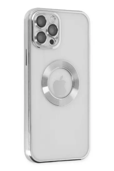 Newface iPhone 12 Pro Max Kılıf Slot Silikon - Gümüş resmi