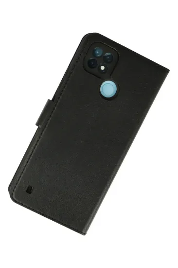 Newface Realme C21 Kılıf Trend S Plus Kapaklı Kılıf - Siyah resmi