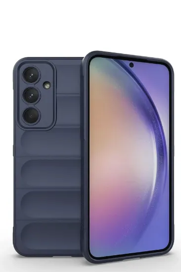 Newface Samsung Galaxy M14 5G Kılıf Optimum Silikon - Lacivert resmi