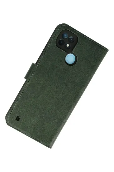 Newface Realme C21 Kılıf Trend S Plus Kapaklı Kılıf - Yeşil resmi