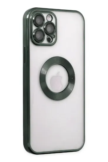 Newface iPhone 12 Pro Max Kılıf Slot Silikon - Köknar Yeşili resmi