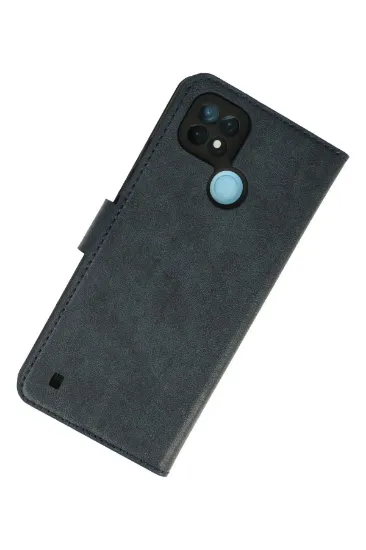 Newface Realme C21 Kılıf Trend S Plus Kapaklı Kılıf - Lacivert resmi