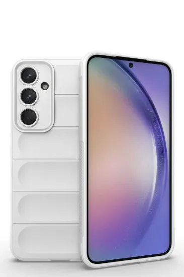 Newface Samsung Galaxy M14 5G Kılıf Optimum Silikon - Krem resmi