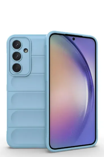 Newface Samsung Galaxy M14 5G Kılıf Optimum Silikon - Sky Blue resmi