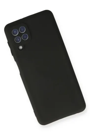 Newface Samsung Galaxy A22 Kılıf First Silikon - Siyah resmi