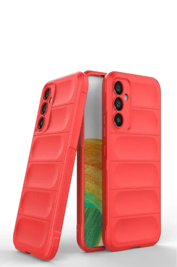 Newface Samsung Galaxy M34 5G Kılıf Optimum Silikon - Kırmızı resmi