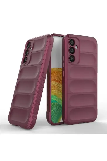 Newface Samsung Galaxy M34 5G Kılıf Optimum Silikon - Bordo resmi