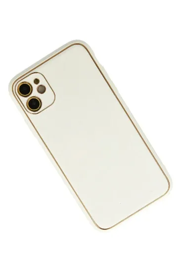 Newface iPhone 12 Kılıf Coco Karbon Silikon - Beyaz resmi