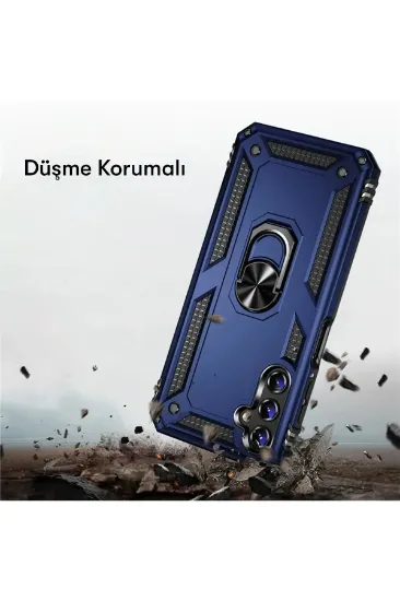 Newface Samsung Galaxy A04S Kılıf Sofya Yüzüklü Silikon Kapak - Yeşil resmi