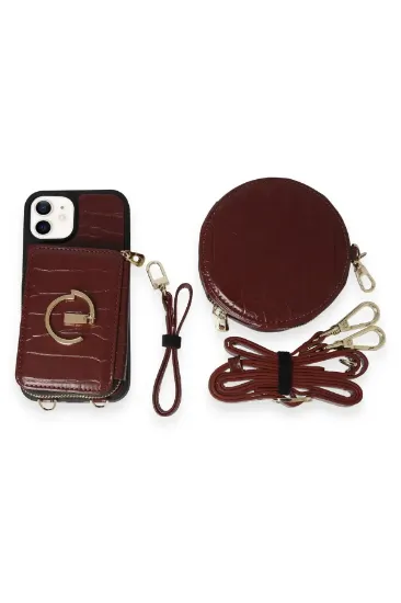Joko iPhone 11 Kılıf Ermes Kapak - Bordo resmi