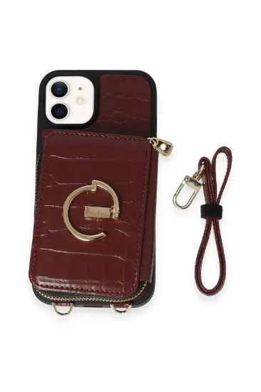 Joko iPhone 11 Kılıf Ermes Kapak - Bordo resmi