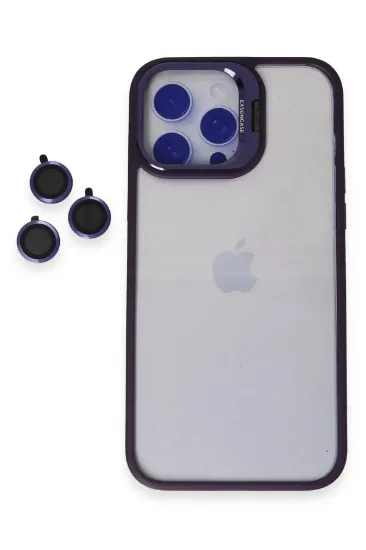 Joko iPhone 14 Pro Kılıf Roblox Lens Standlı Kapak - Derin Mor resmi