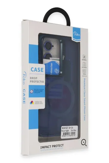 Joko Samsung Galaxy S24 Flet Lens Magsafe Kapak - Lacivert resmi