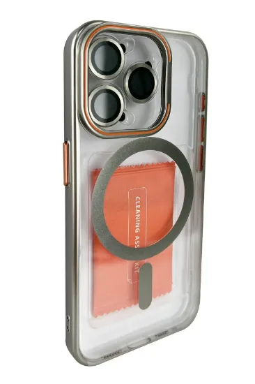 Joko iPhone 14 Pro Crown Lens Standlı Magsafe Kapak - Titan Gri resmi