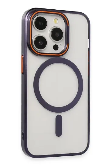 Joko iPhone 14 Pro Crown Lens Standlı Magsafe Kapak - Derin Mor resmi