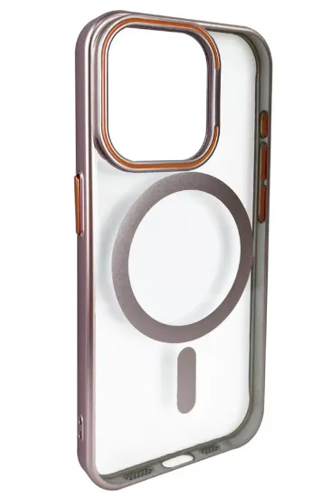 Joko iPhone 14 Pro Max Crown Lens Standlı Magsafe Kapak - Pembe resmi