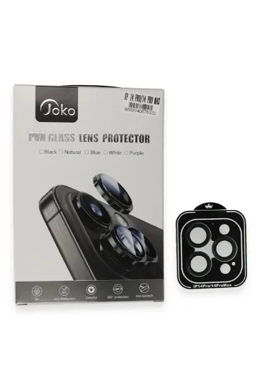 Joko iPhone 14 Pro Max PVD Metal Kamera Lens - Siyah resmi