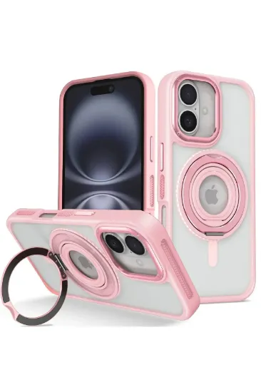Joko iPhone 16 Banza Magsafe Standlı Kapak - Pembe resmi