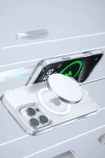Joko iPhone 16 Pro Gleam PC Sert Magsafe Kılıf - Kahverengi resmi