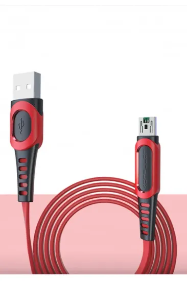 Konfulon DC24 Micro USB Kablo 1.2M 4A - Kırmızı resmi