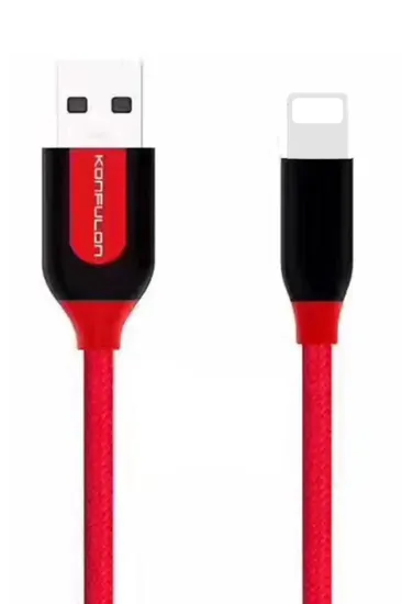 Konfulon S51 Lightning Kablo iphone Uyumlu 1M 3A - Siyah resmi